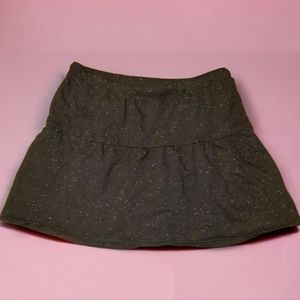 Black Skort With Rainbow Speckles